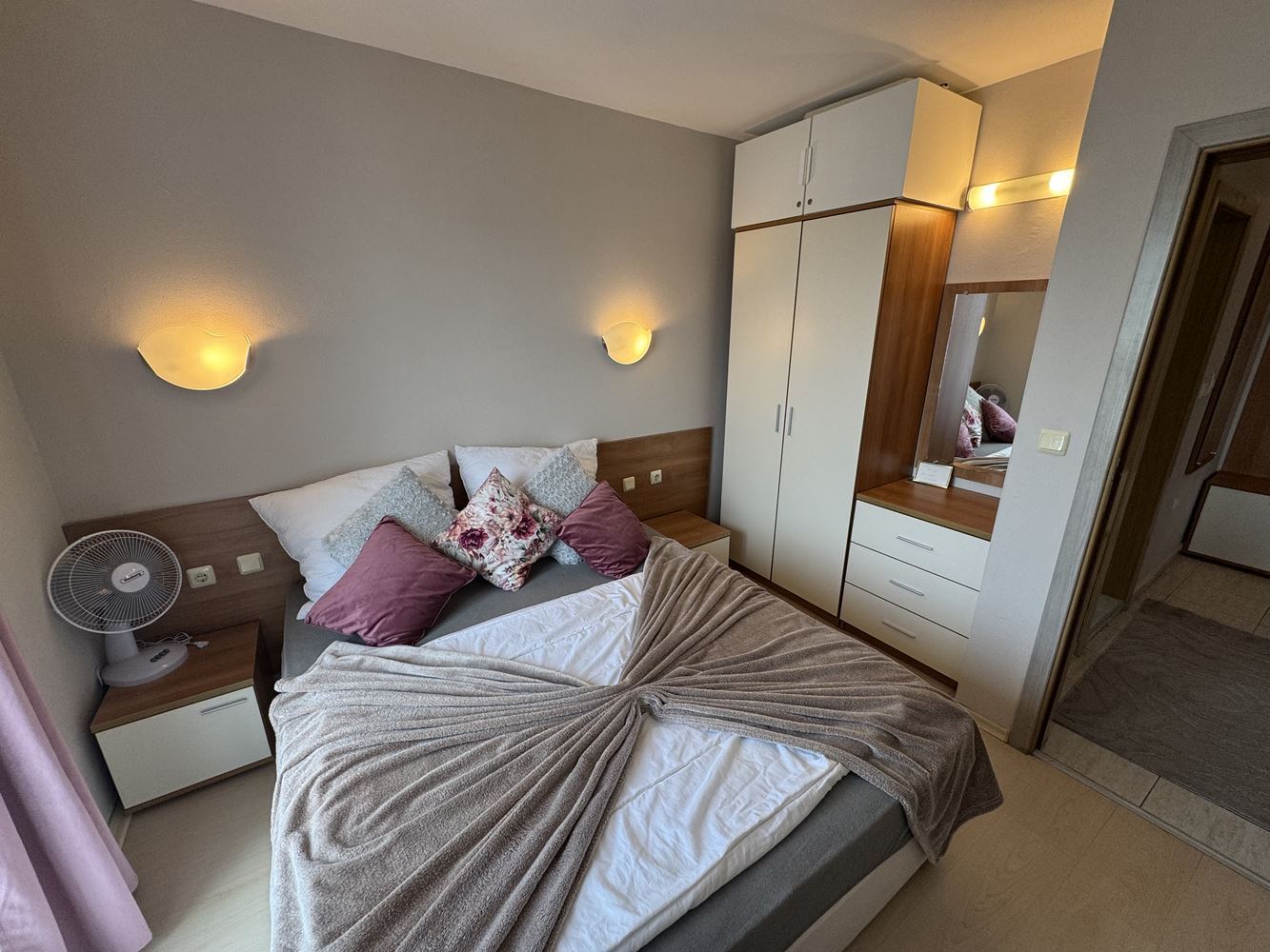 Apartament z jedną sypialnią i panoramicznym widokiem w sercu Słonecznego Brzegu