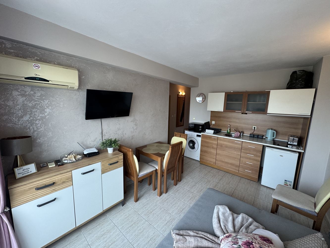 Apartament z jedną sypialnią i panoramicznym widokiem w sercu Słonecznego Brzegu