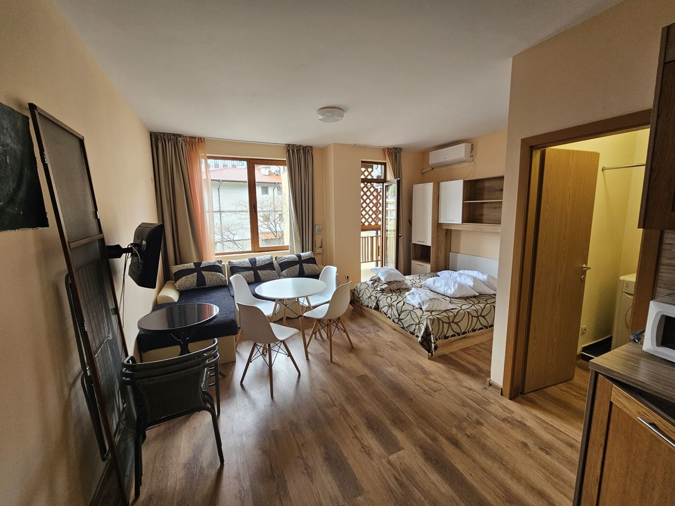 Przytulne studio na pierwszej linii brzegowej z morską atmosferą w Sweti Własie