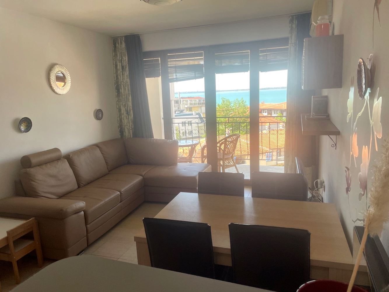 Przestronny apartament z widokiem na morze w Świętym Własie