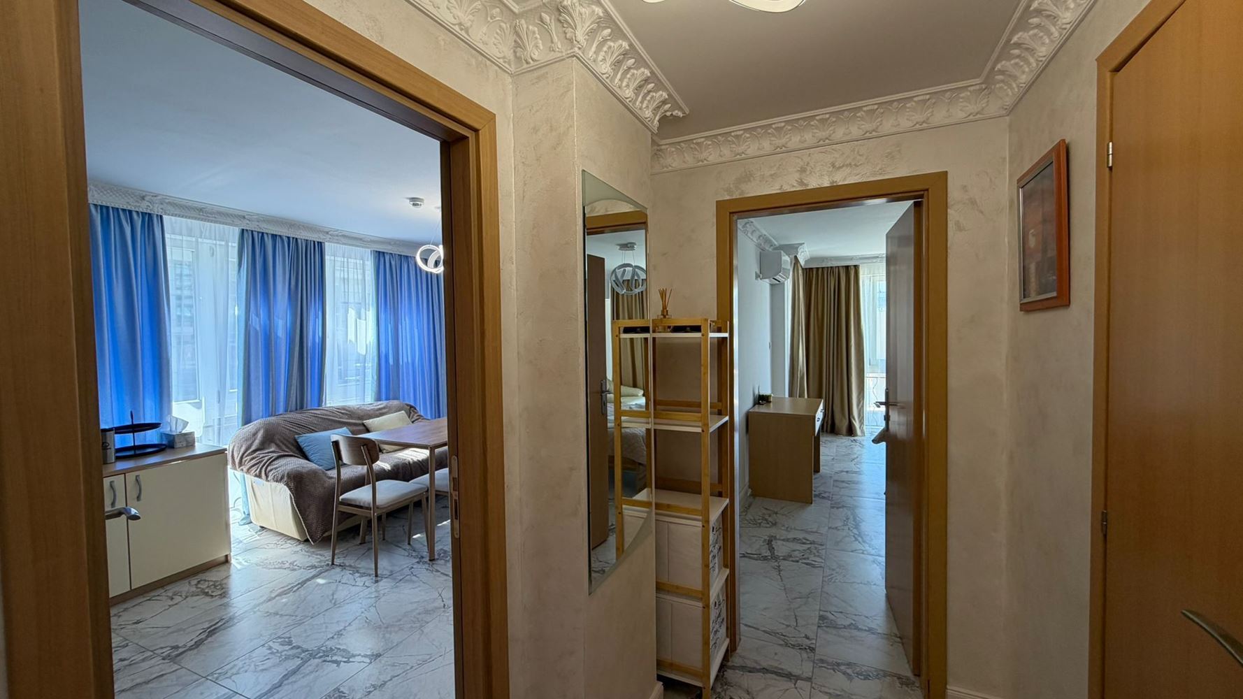 Przestronne dwupokojowe mieszkanie 300 m od morza w Słonecznym Brzegu – komfort, bezpieczeństwo i doskonała inwestycja