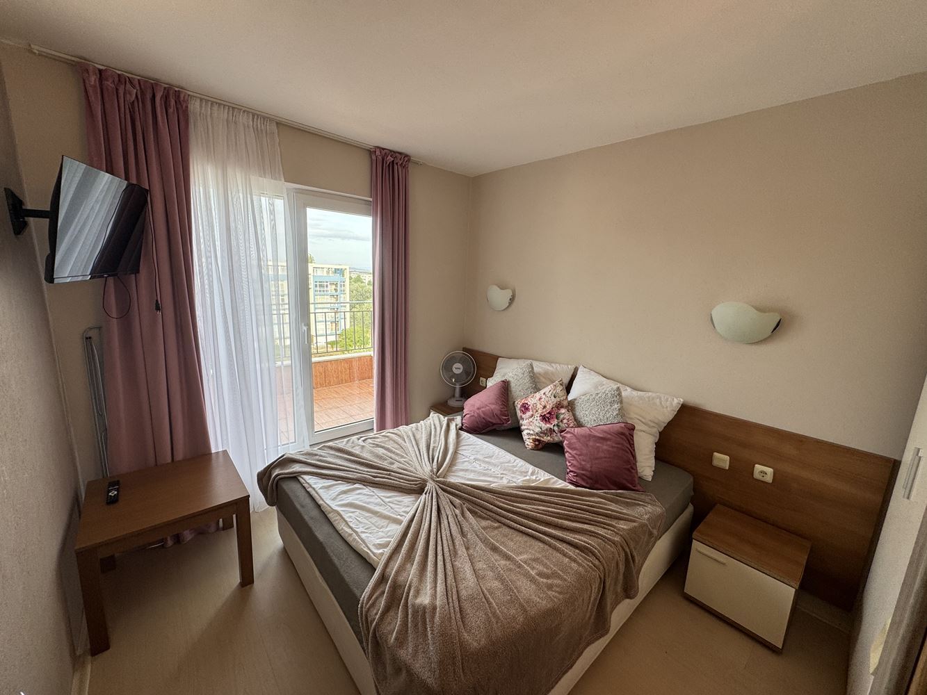 Apartament z jedną sypialnią i panoramicznym widokiem w sercu Słonecznego Brzegu