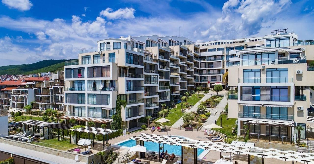 Studio z panoramicznym widokiem na morze, zaledwie 50 metrów od plaży w Świętym Własie