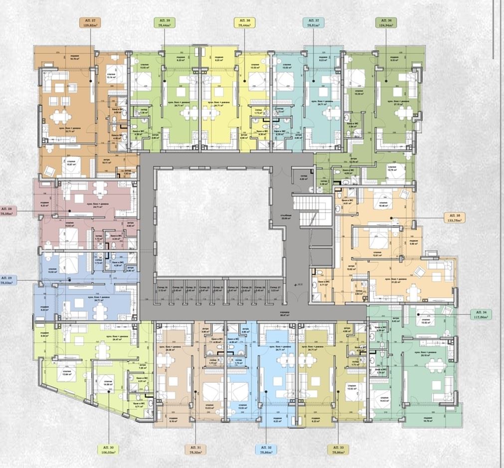 Jasne dwupokojowe mieszkanie na wyższym piętrze w nowej inwestycji w dzielnicy Slaveykov – wygoda i nowoczesny styl miejski w Burgas