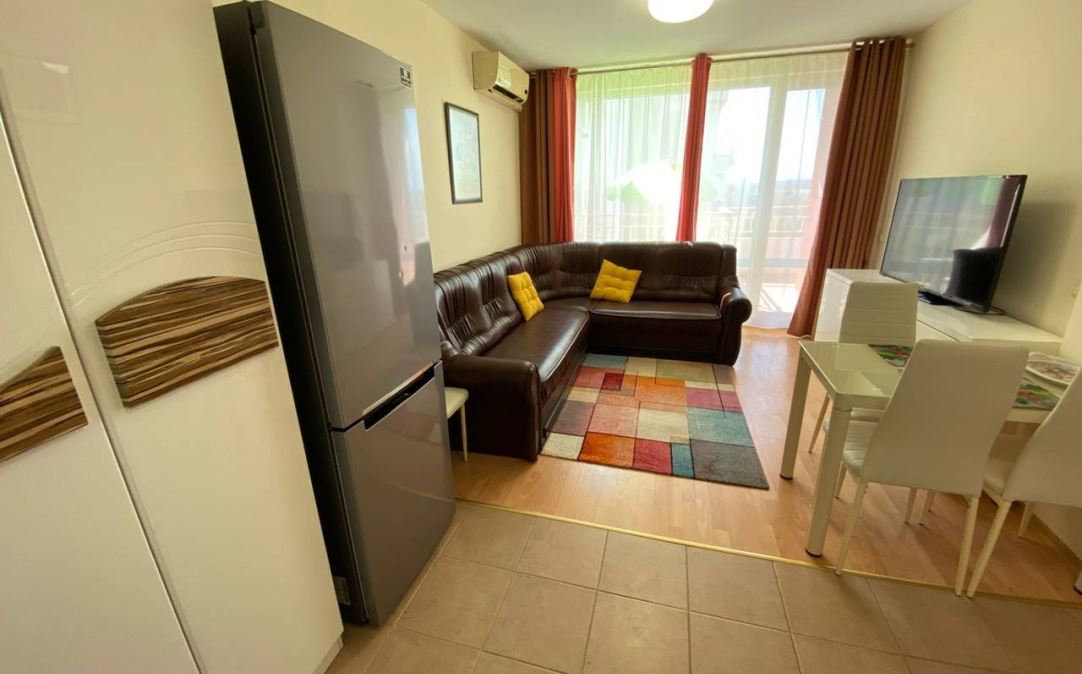 Przestronny apartament z jedną sypialnią w nowoczesnym kompleksie w Słonecznym Brzegu – komfort, zieleń i udogodnienia dla mieszkańców