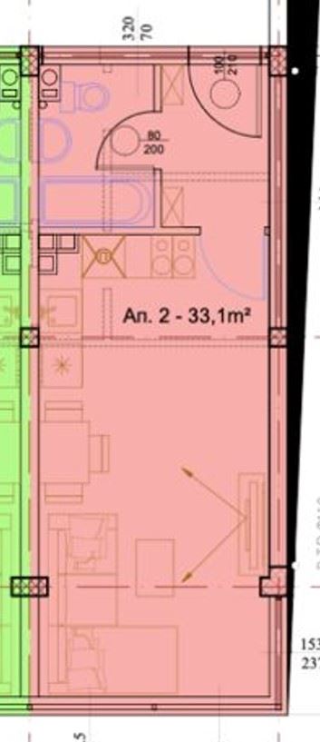 Praktyczne studio bez opłat eksploatacyjnych w Ravda – doskonały wybór do stałego zamieszkania lub inwestycji