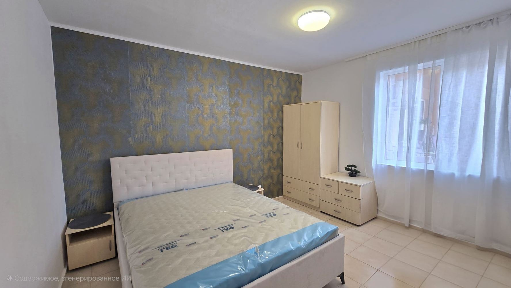 Apartament z dwiema sypialniami, ekspozycją południową i widokiem na basen w Słonecznym Brzegu