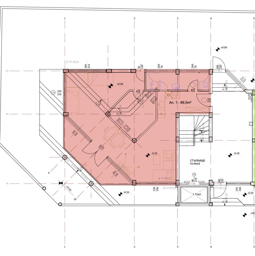 Przestronne mieszkanie z jedną sypialnią w cichej i atrakcyjnej lokalizacji w Ravdzie