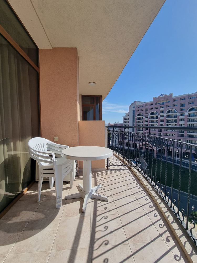 Przestronny apartament z jedną sypialnią 200 metrów od plaży w Słonecznym Brzegu