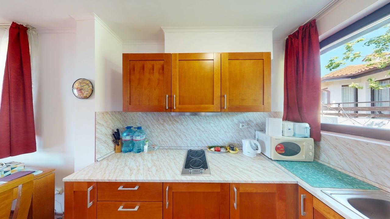 Przestronny apartament z jedną sypialnią i widokiem na morze w okolicach Słonecznego Brzegu
