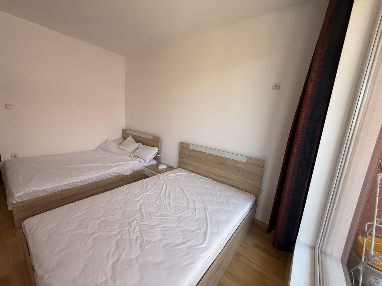 W pełni umeblowane mieszkanie z jedną sypialnią z widokiem na basen w Słonecznym Brzegu