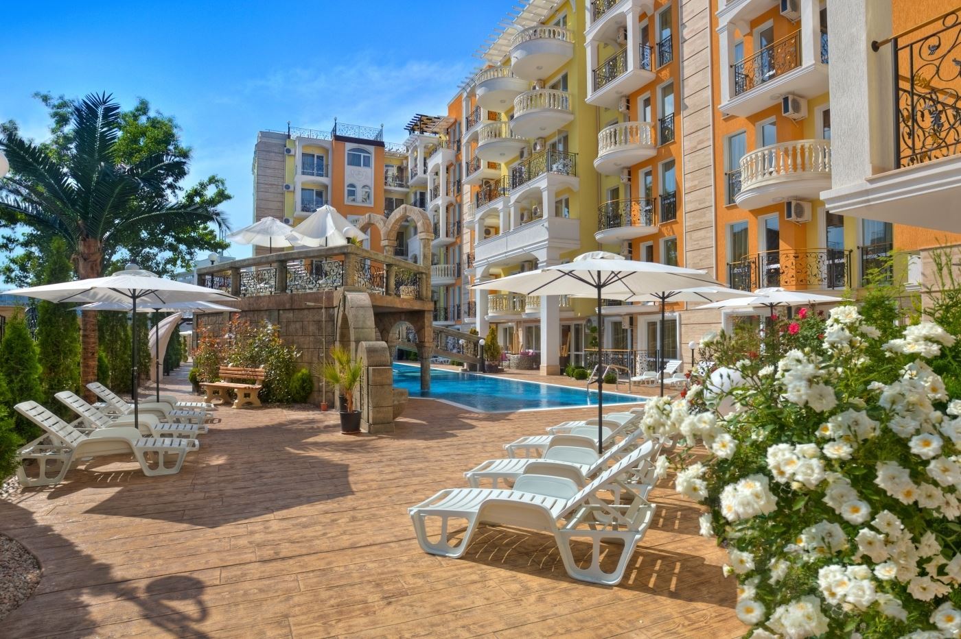 Luksusowy apartament z jedną sypialnią w prestiżowym kompleksie w Słonecznym Brzegu