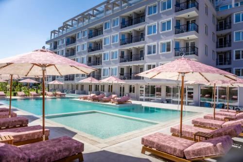 Luksusowe studio w nowym kompleksie 300 metrów od plaży w Słonecznym Brzegu – gotowe do zamieszkania
