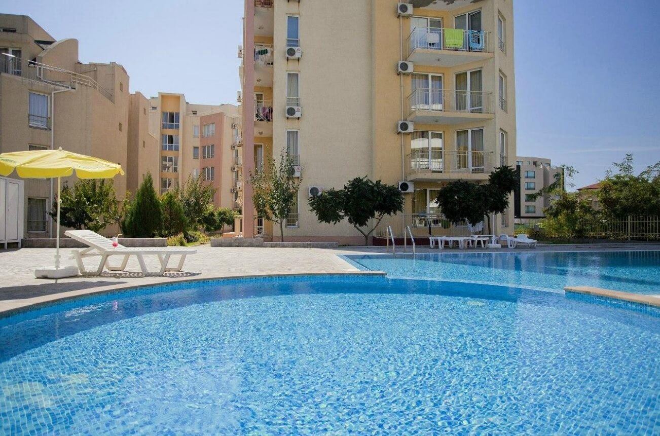 Apartament z jedną sypialnią 300 metrów od plaży w Słonecznym Brzegu – w pełni umeblowany i gotowy do zamieszkania