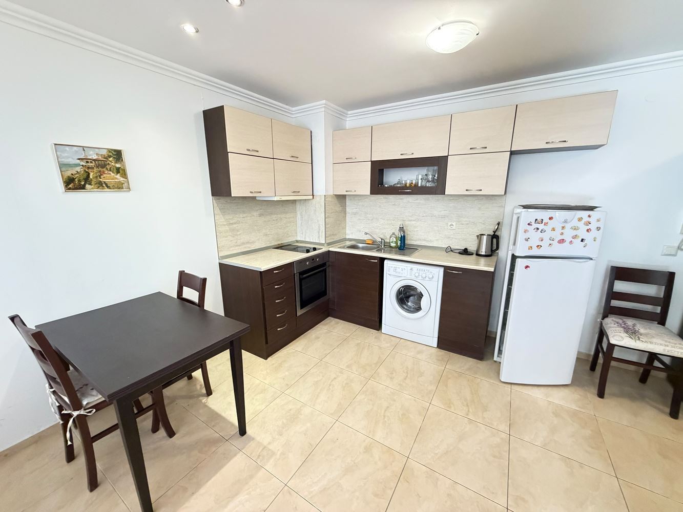 Apartament w pierwszej linii brzegowej z bezpośrednim dostępem do plaży w Sveti Vlas – prywatny ogródek przy apartamencie