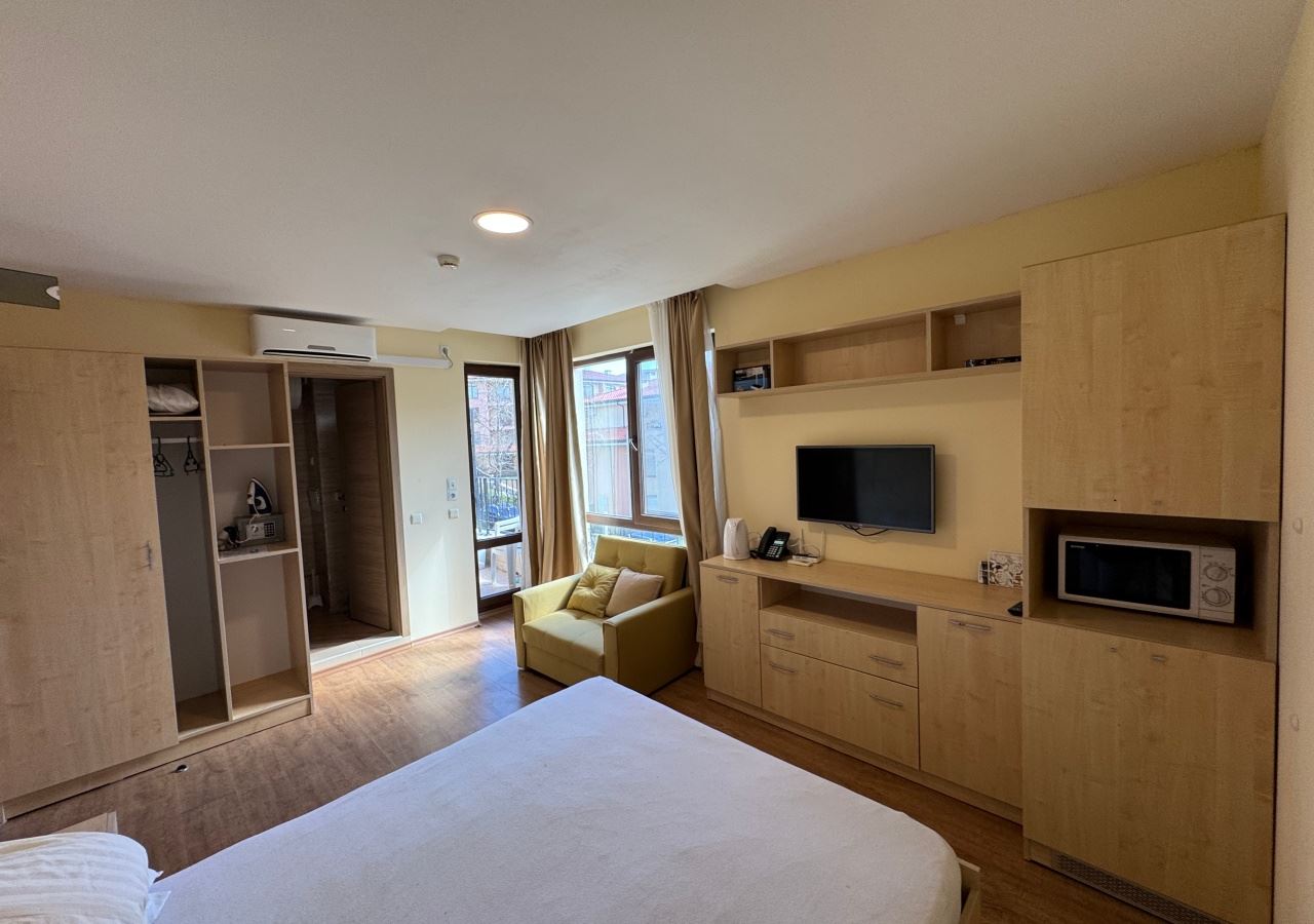 Studio w pierwszej linii brzegowej w Sveti Vlas – połączenie lokalizacji i komfortu