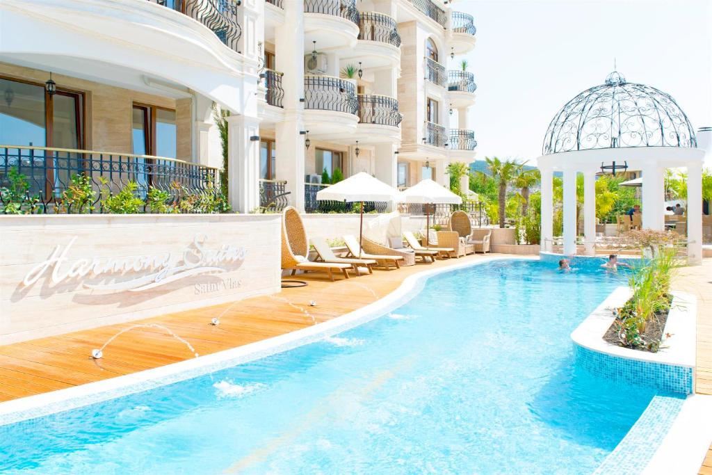 Luksusowy apartament z jedną sypialnią i widokiem na morze w prestiżowym kompleksie 200 metrów od plaży w Sveti Vlas