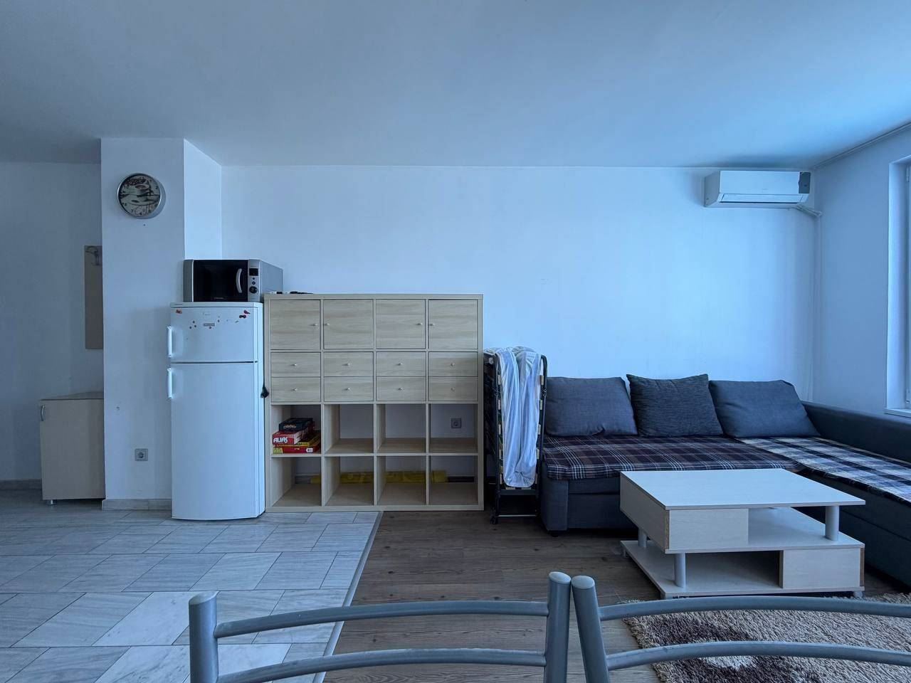 Apartament z jedną sypialnią na pierwszej linii brzegowej w Pomorie – panoramiczny widok na morze i basen
