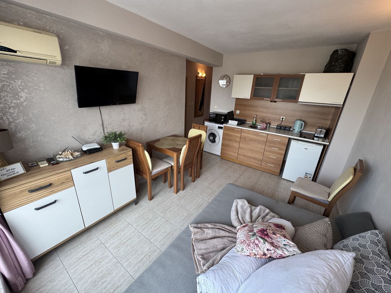 Apartament z jedną sypialnią i panoramicznym widokiem w sercu Słonecznego Brzegu