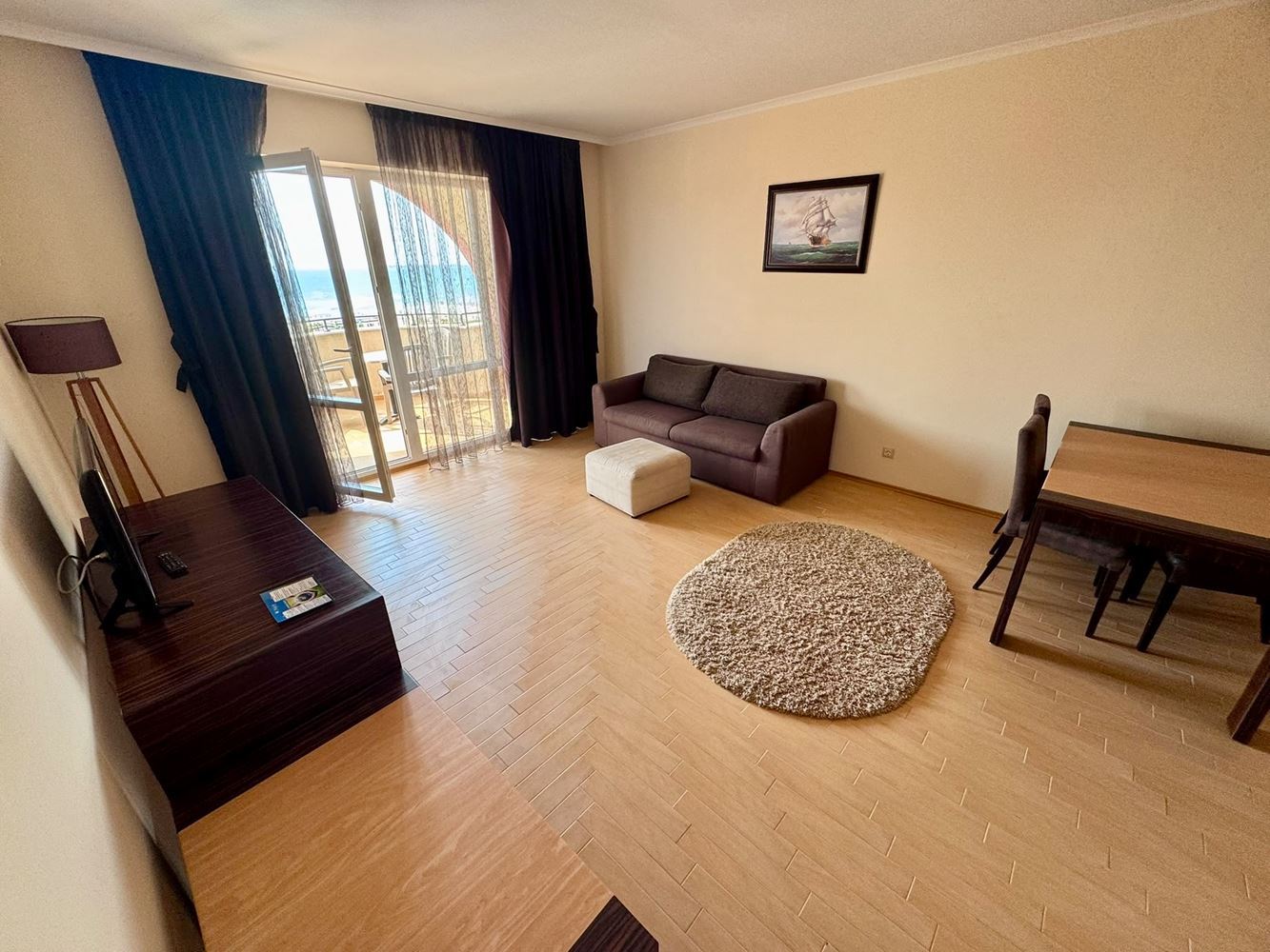 Apartament z jedną sypialnią w pierwszej linii z panoramicznym widokiem na morze w Słonecznym Brzegu
