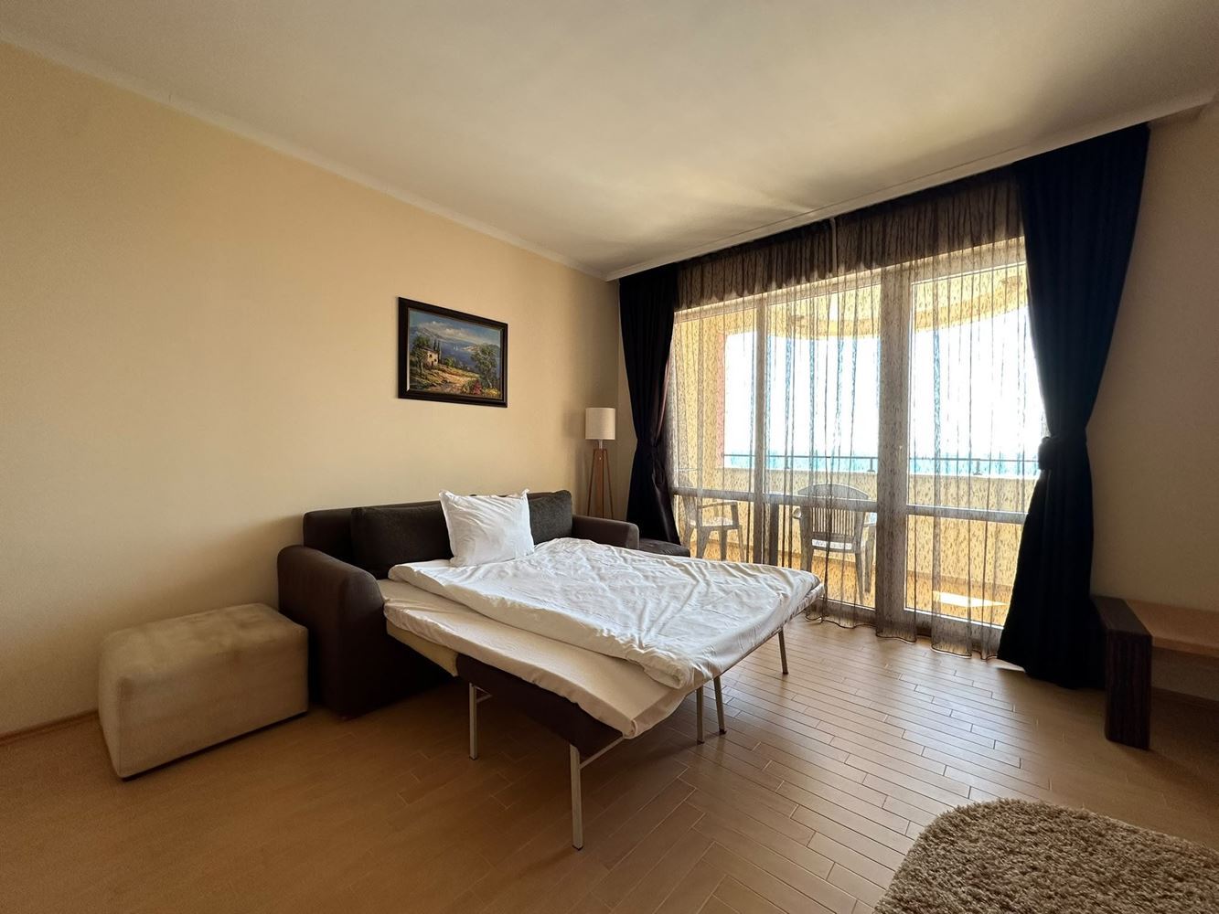 Apartament z imponującą panoramą morza w pierwszej linii w Słonecznym Brzegu