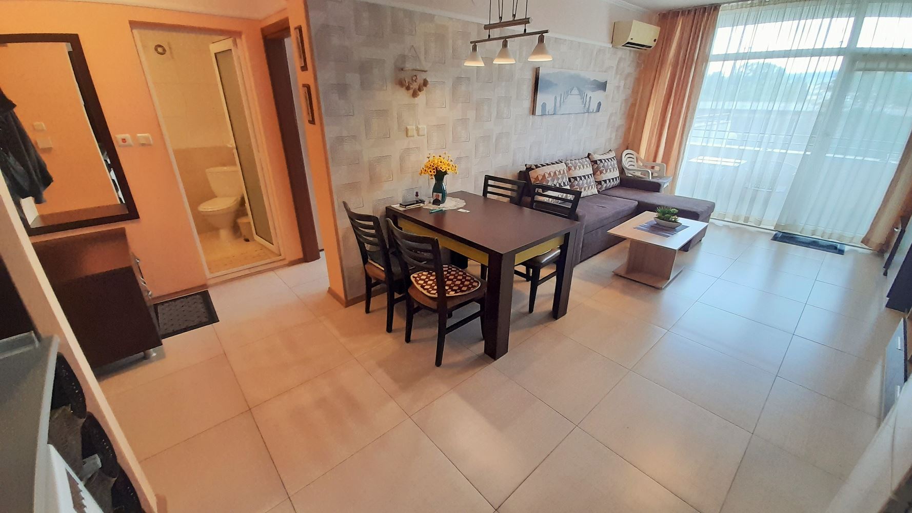 Dwupokojowy apartament w Słonecznym Brzegu z bogatą infrastrukturą i doskonałą lokalizacją