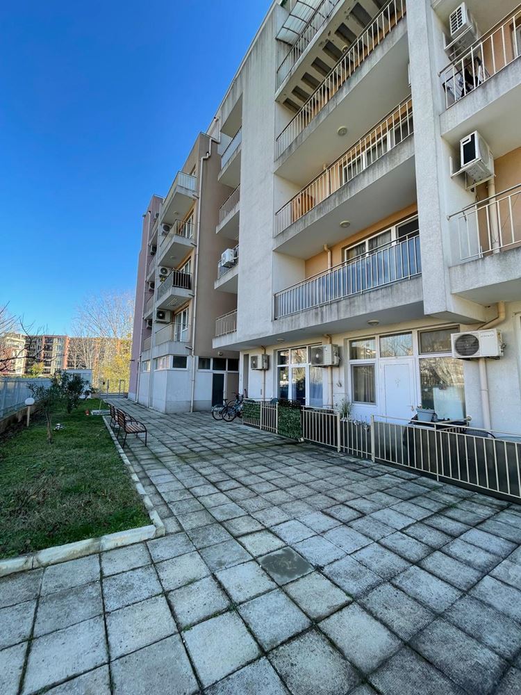 Stylowe umeblowane studio w całorocznym kompleksie w Słonecznym Brzegu, 400 metrów od plaży