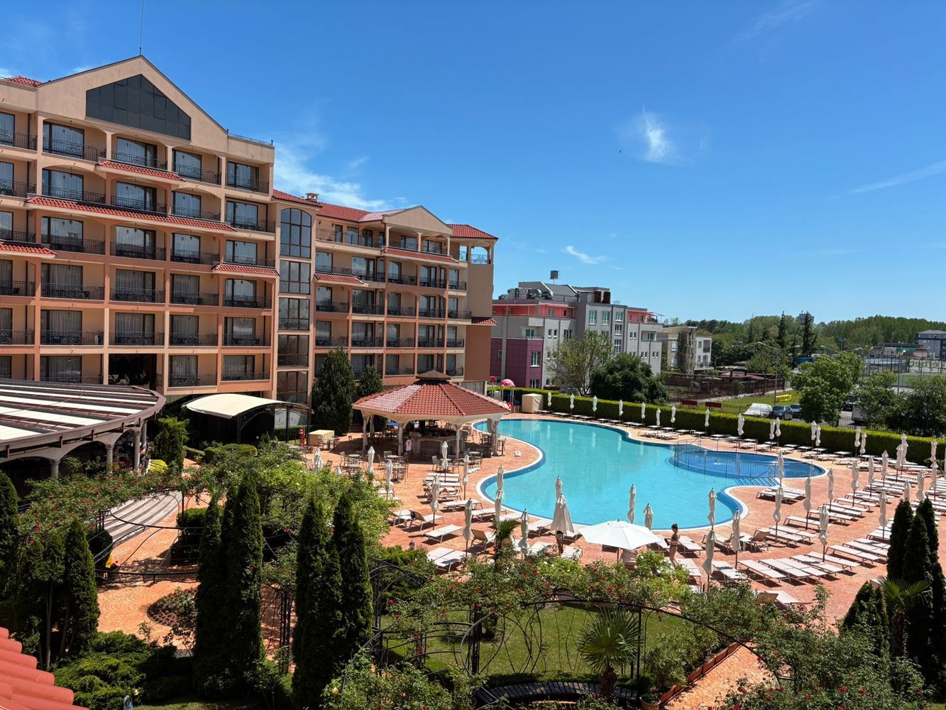 Przestronny apartament z jedną sypialnią w pobliżu Cacao Beach na Słonecznym Brzegu