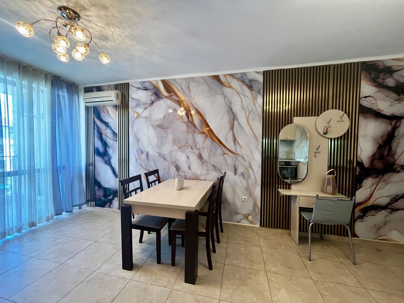 Przestronny apartament z dwiema sypialniami w Nesebyrze – w pełni umeblowany i gotowy do zamieszkania