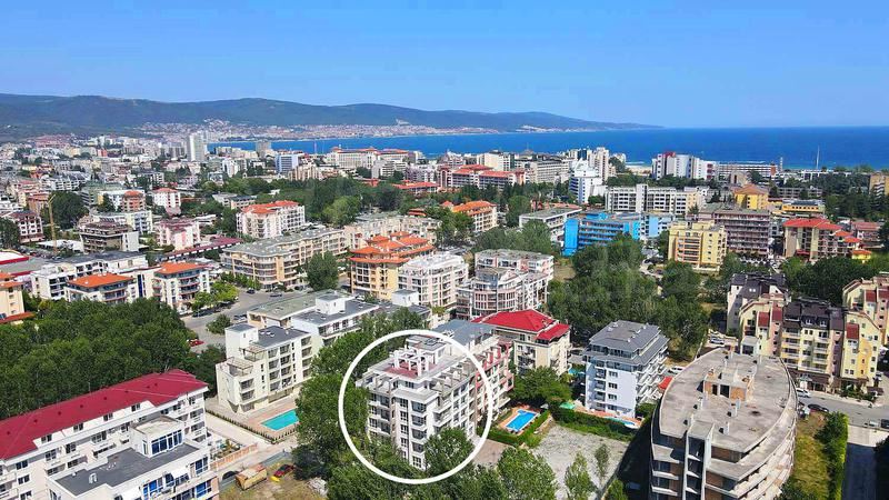 Umeblowane studio bez opłaty za utrzymanie w Słonecznym Brzegu – spokojna okolica i plaża w odległości spaceru