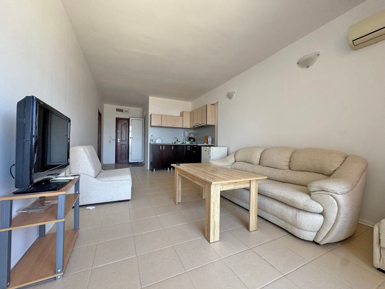 Słoneczny i przestronny apartament z jedną sypialnią i widokiem na morze w Słonecznym Brzegu