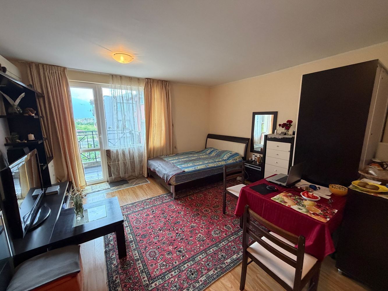 Przestronne, w pełni umeblowane studio w dzielnicy Czerno More, Nesebyr
