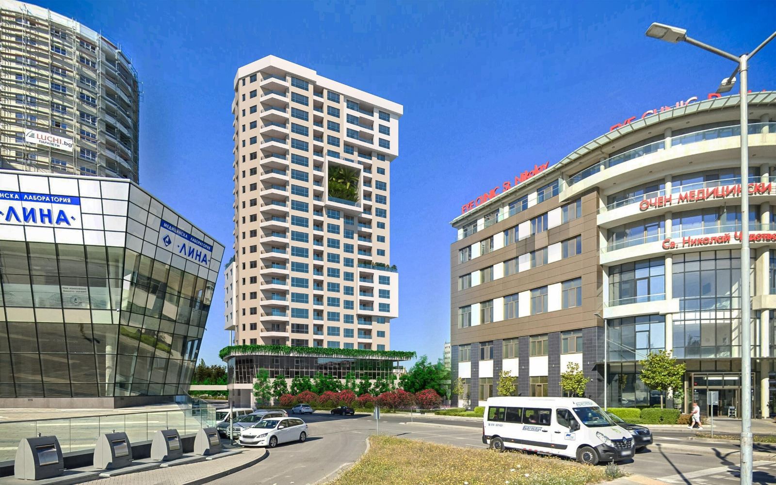 Nowoczesny apartament z dwiema sypialniami i widokiem na jezioro w Burgas. Z miejscem parkingowym!