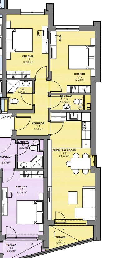 Nowoczesny apartament z dwiema sypialniami w ekskluzywnym nowym projekcie w Rawdzie