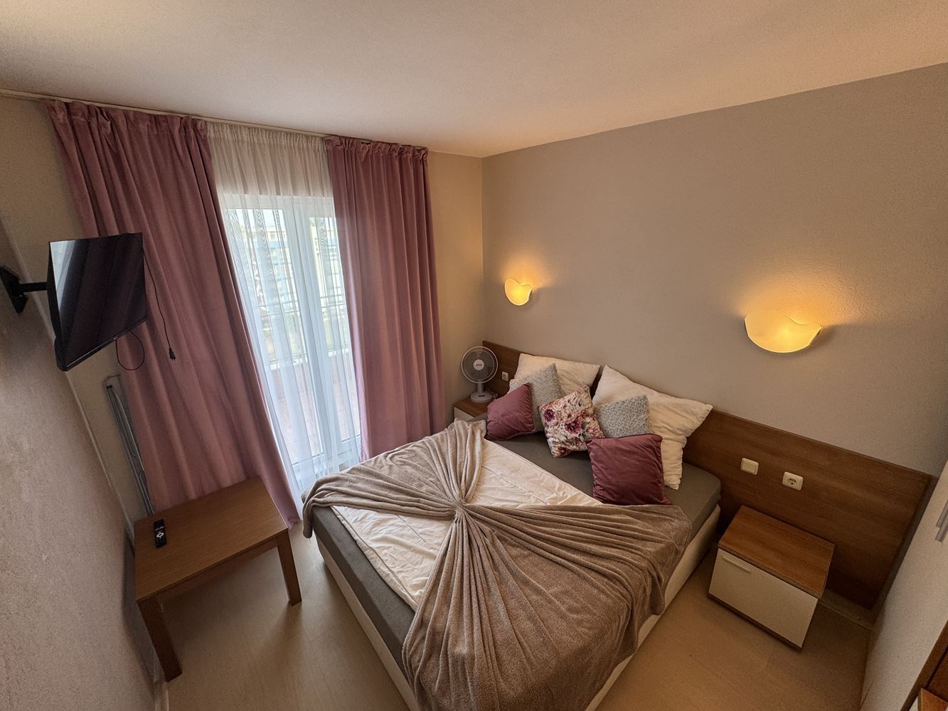 Apartament z jedną sypialnią i panoramicznym widokiem w sercu Słonecznego Brzegu