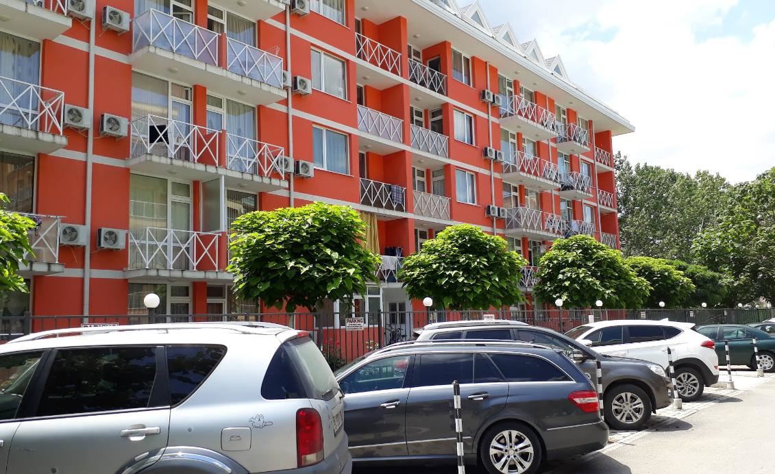 Przytulny apartament z jedną sypialnią w nowoczesnym kompleksie, 500 metrów od plaży w Słonecznym Brzegu