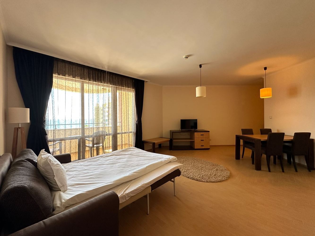 Apartament z imponującą panoramą morza w pierwszej linii w Słonecznym Brzegu