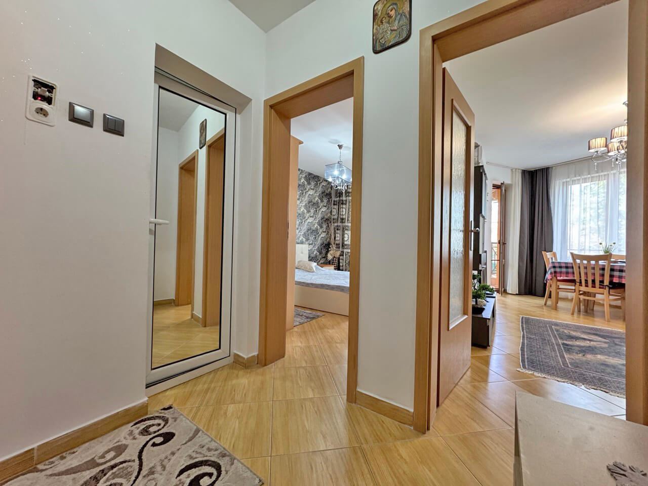 Stylowy apartament z jedną sypialnią z widokiem na basen w kurorcie Słoneczny Brzeg