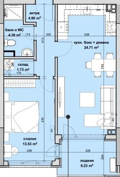Jasne dwupokojowe mieszkanie na wyższym piętrze w nowej inwestycji w dzielnicy Slaveykov – wygoda i nowoczesny styl miejski w Burgas