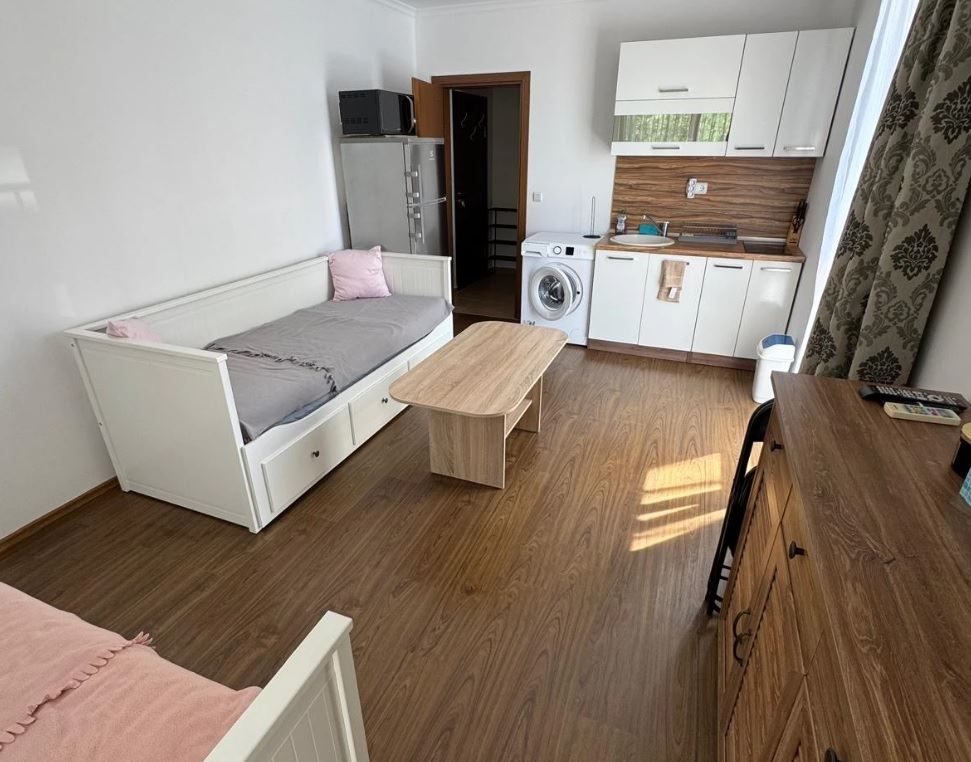 Przytulne studio z morskim klimatem w prestiżowym kompleksie przy plaży w Elenite