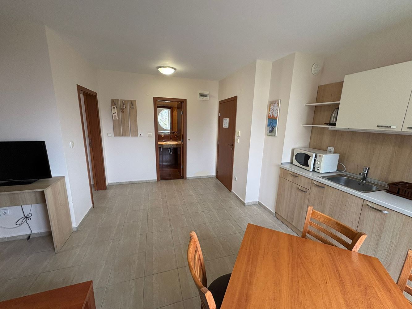 Apartament z dwiema sypialniami 300 metrów od plaży w centrum Słonecznego Brzegu