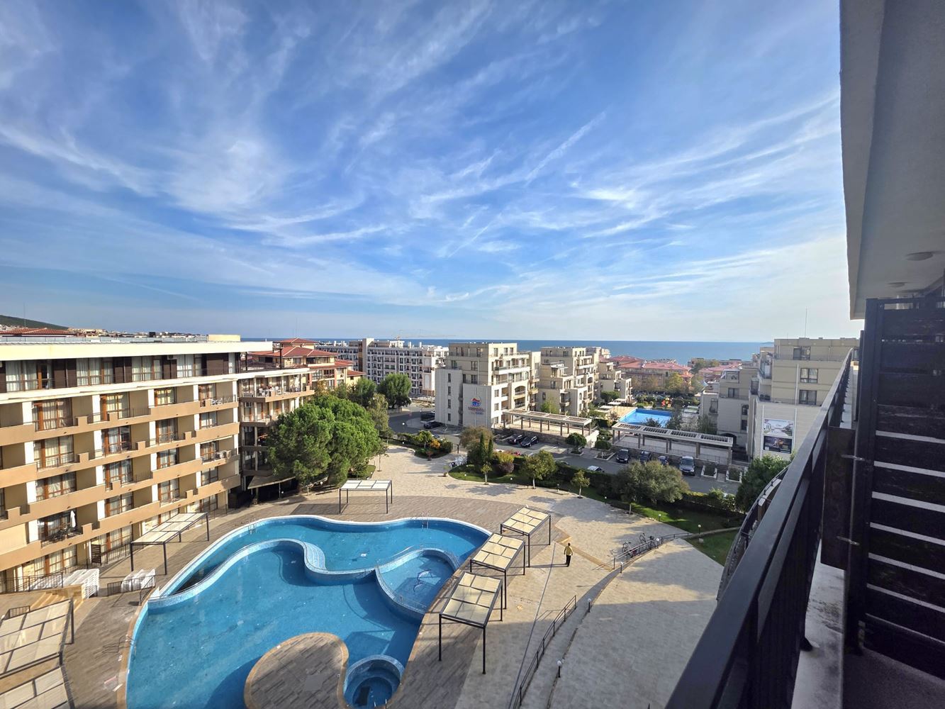 Nowy apartament z jedną sypialnią i panoramicznym widokiem na morze w Sveti Vlas