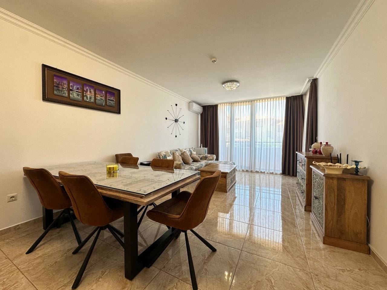 Apartament z dwiema sypialniami i widokiem na morze, 200 m od plaży w Świętym Własie