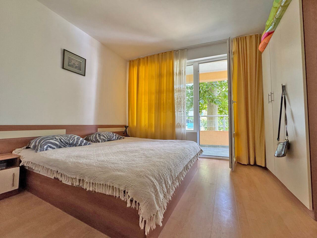 Apartament z jedną sypialnią z widokiem na basen, 100 m od plaży w Słonecznym Brzegu