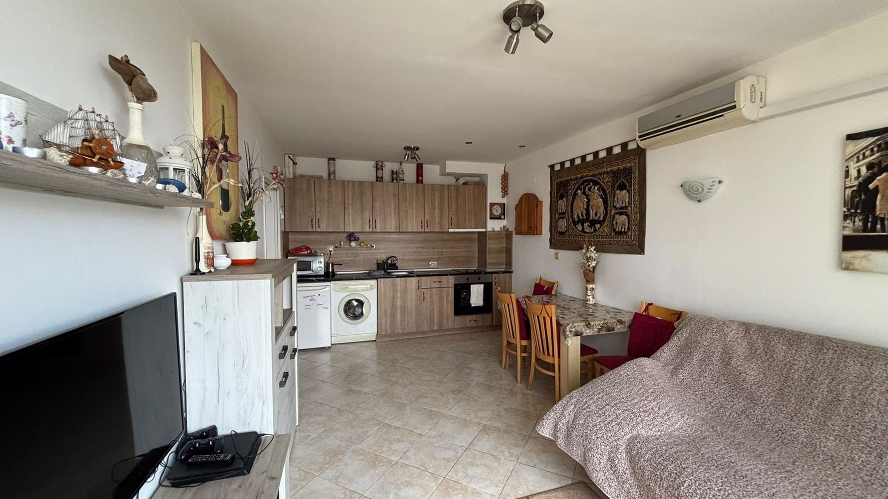 Apartament z jedną sypialnią z widokiem na morze w Sveti Vlas – bez opłaty za utrzymanie, z parkingiem, gotowy do zamieszkania