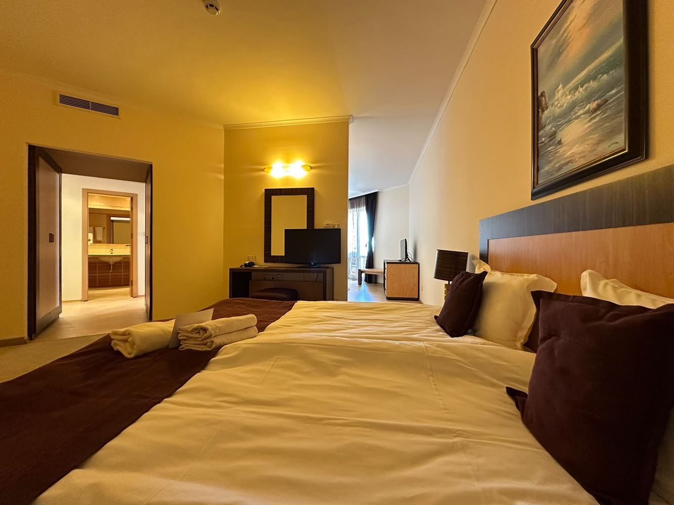 Apartament z imponującą panoramą morza w pierwszej linii w Słonecznym Brzegu