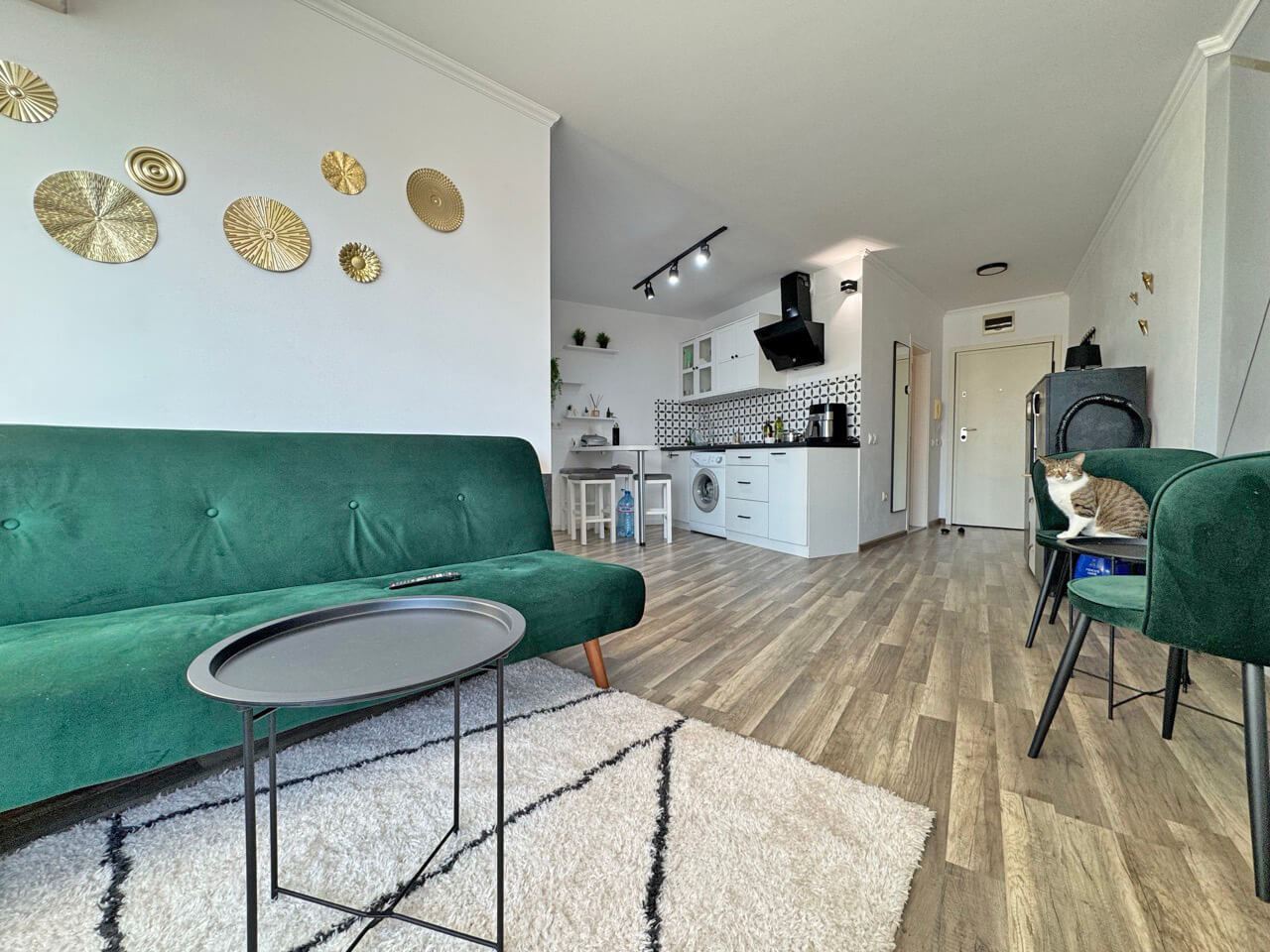 Apartament z nowoczesnym wyposażeniem i dużym tarasem 200 m od plaży w Słonecznym Brzegu