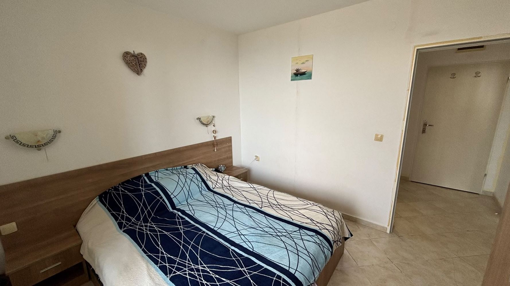 Apartament z jedną sypialnią z widokiem na morze w Sveti Vlas – bez opłaty za utrzymanie, z parkingiem, gotowy do zamieszkania