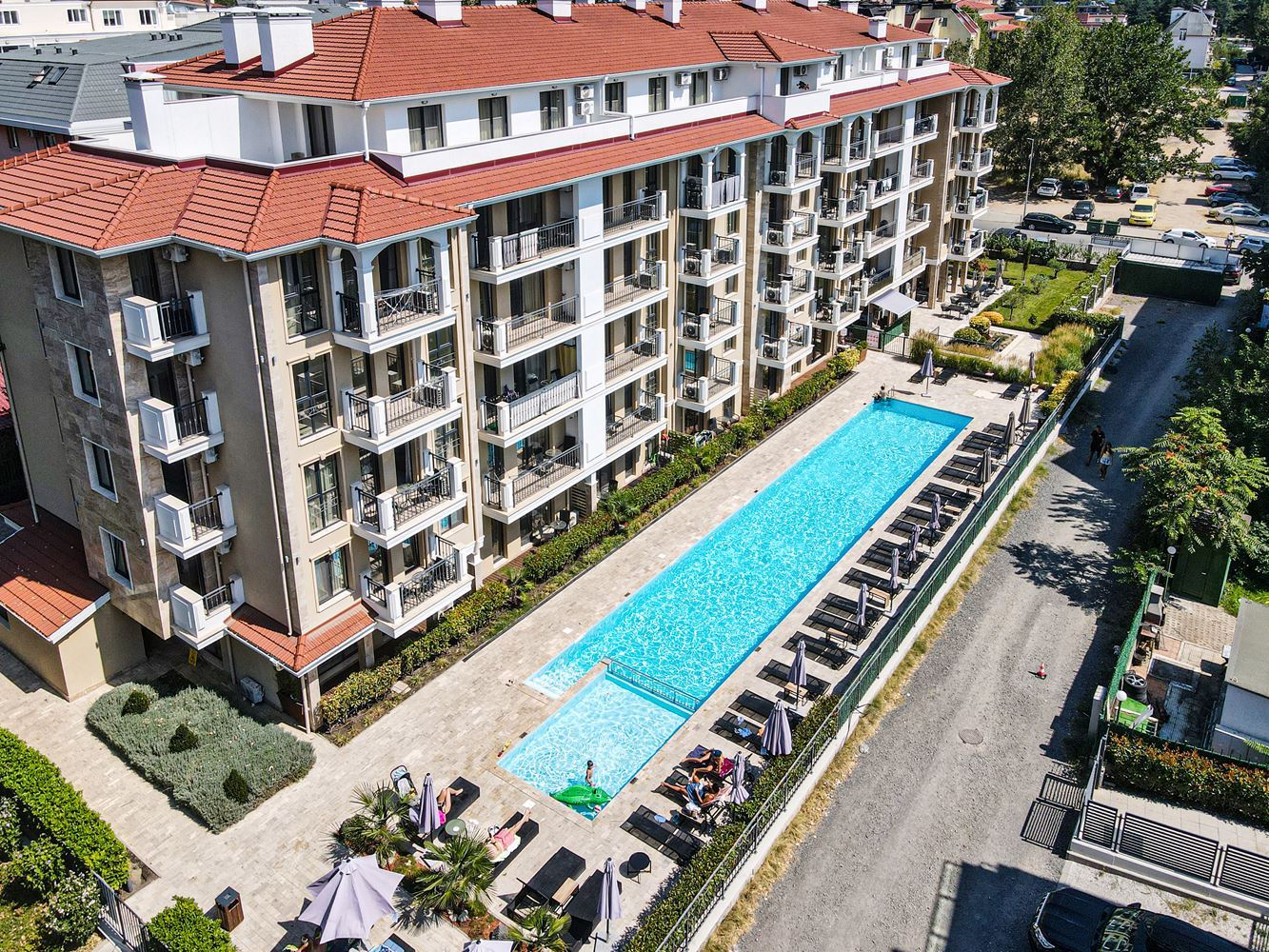 Luksusowe mieszkanie z dwiema sypialniami 5 minut od plaży w Słonecznym Brzegu