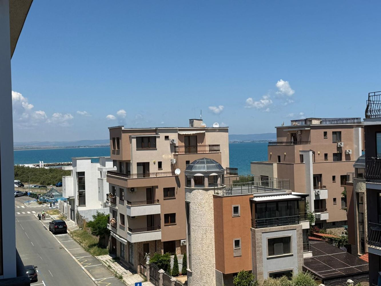 Apartament z jedną sypialnią z widokiem na morze na Starym Mieście w Pomorie